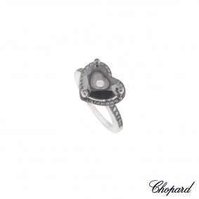 Chopard 18k White Gold So Happy Diamond Ring Size 52 826122-1736 Chopard 18k White Gold So Happy Diamond Ring Size 52 826122-1736